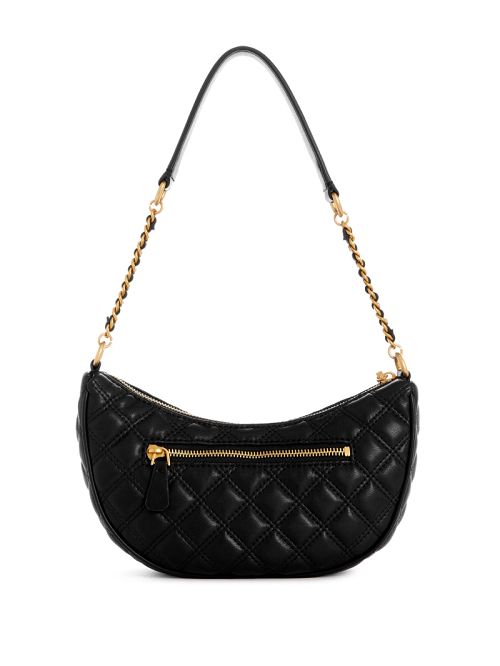 Guess Giully Quilted Top-Zip Shoulder Bag Negrii | GUESS-SN29139