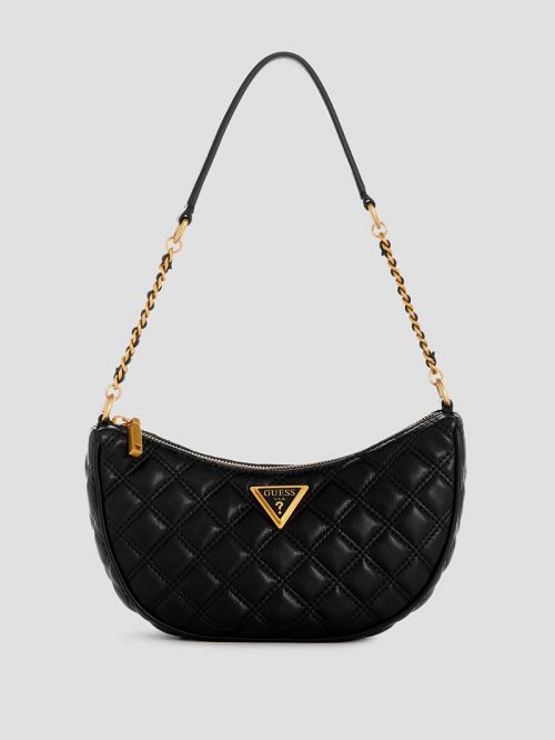 Guess Giully Quilted Top-Zip Shoulder Bag Negrii | GUESS-SN29139
