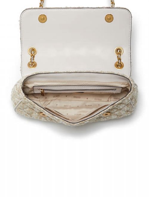Guess Giully Tweed Convertible Crossbody Roz | GUESS-SN29132