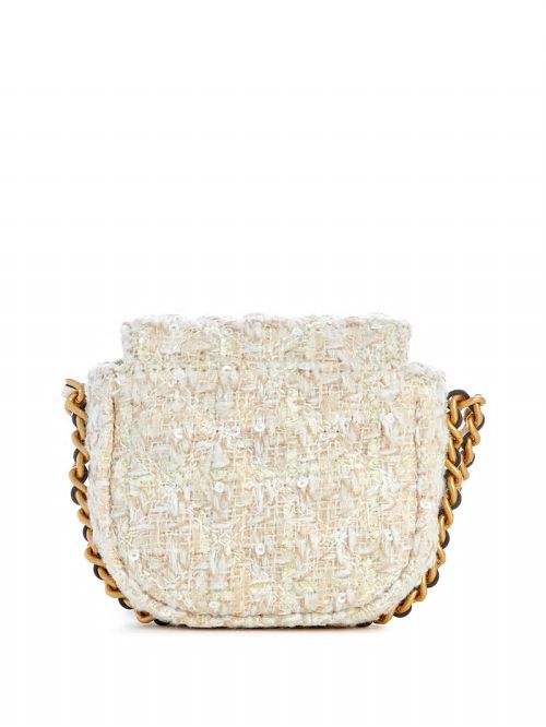 Guess Giully Tweed Micro Mini Crossbody Albi | GUESS-SN28819