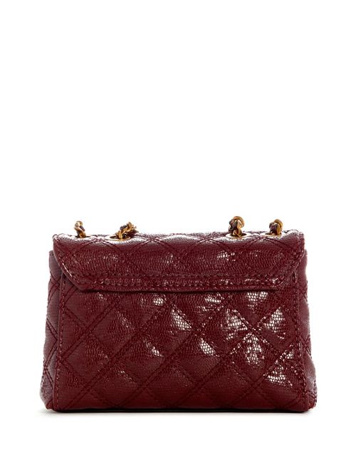 Guess Giully Tweed Mini Convertible Crossbody Rosii | GUESS-SN28682