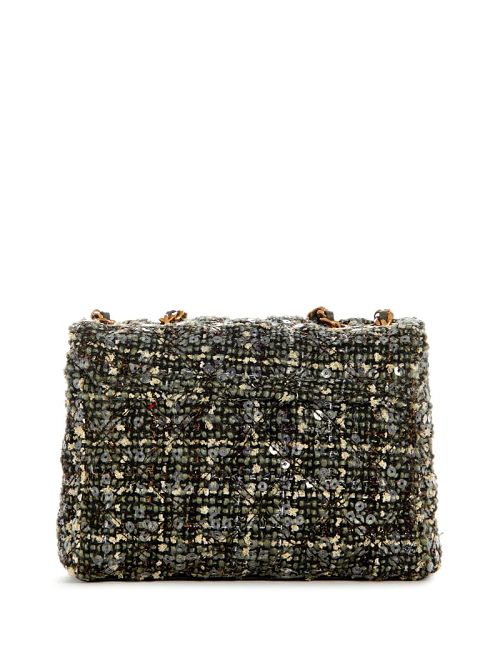 Guess Giully Tweed Mini Convertible Crossbody Verzi | GUESS-SN28995