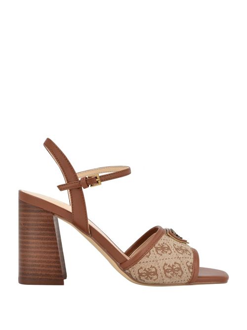Guess Glaven Open-Toe Block Heels Maro | GUESS-SN29634