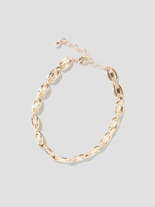 Guess Gold-Tone Chain Link Bracelet Aurii | GUESS-SN30326