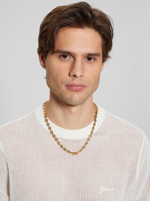 Guess Gold-Tone Chain Necklace Aurii | GUESS-SN31839