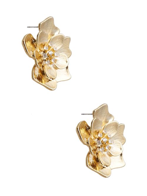 Guess Gold-Tone Flower Stud Earring Aurii | GUESS-SN30304
