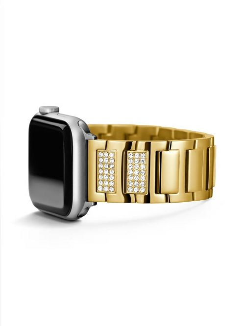Guess Gold-Tone Rhinestone 42-44 mm Band for Apple Watch® Aurii | GUESS-SN31609