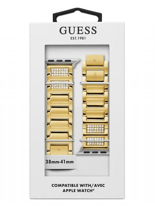 Guess Gold-Tone Rhinestone 42-44 mm Band for Apple Watch® Aurii | GUESS-SN31609