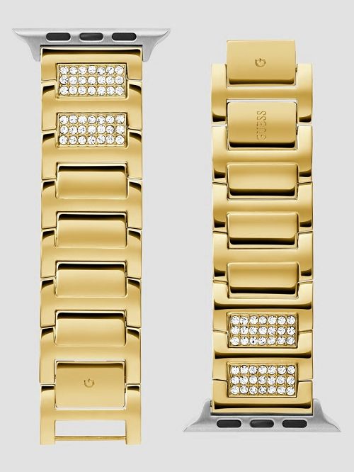 Guess Gold-Tone Rhinestone 42-44 mm Band for Apple Watch® Aurii | GUESS-SN31609