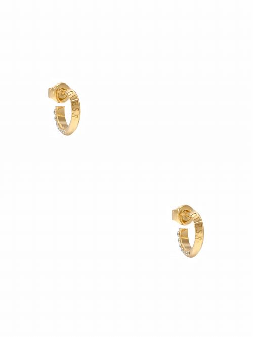 Guess Gold-Tone Rhinestone Hoop Earrings Aurii | GUESS-SN30281