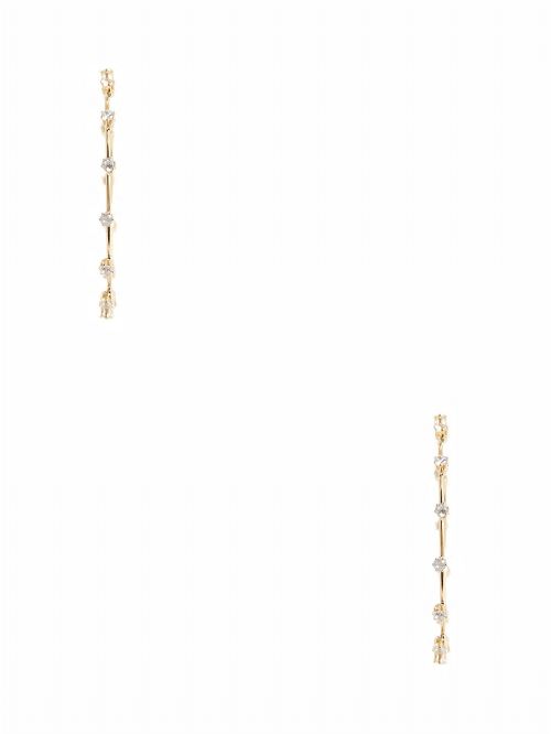 Guess Gold-Tone Rhinestone Hoop Earrings Aurii | GUESS-SN30302
