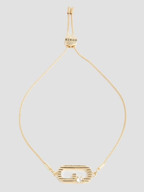 Guess Gold-Tone Signature G Slider Bracelet Aurii | GUESS-SN30325