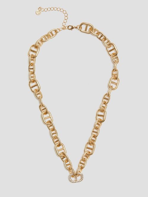Guess Gold-Tone Stone Necklace Aurii | GUESS-SN30254