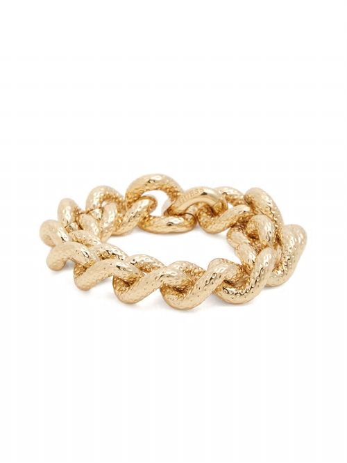 Guess Gold-Tone Textured Medium Bracelet Aurii | GUESS-SN30331