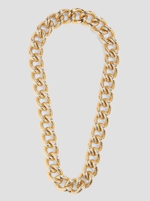 Guess Gold-Tone Textured Medium Necklace Aurii | GUESS-SN30249