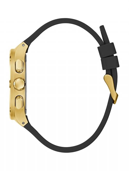 Guess Gold-Tone Translucent Dial Multifunction Watch Negrii | GUESS-SN31673