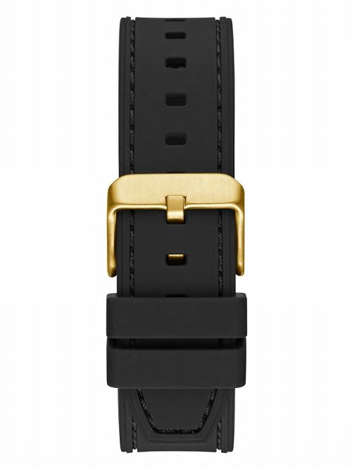 Guess Gold-Tone Translucent Dial Multifunction Watch Negrii | GUESS-SN31673