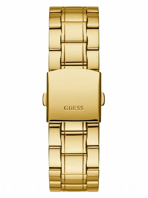 Guess Gold-Tone and Black Diamond Analog Watch Aurii | GUESS-SN31677