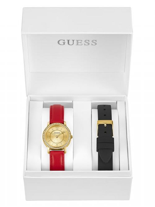 Guess Gold-Tone and Crystal Analog Watch Box Set Aurii | GUESS-SN29976