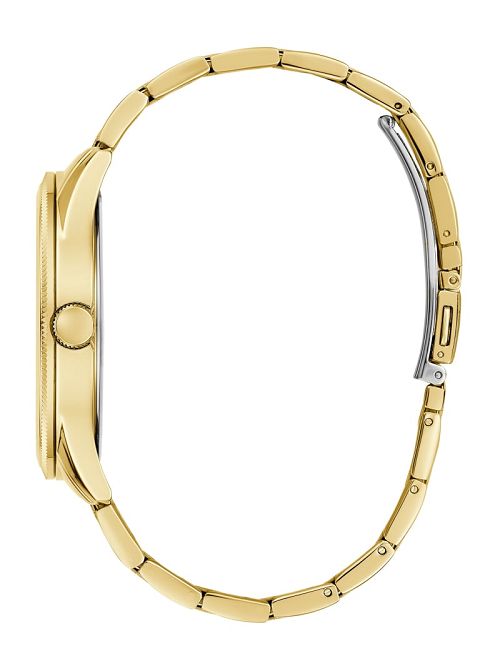 Guess Gold-Tone and Green Analog Watch Aurii | GUESS-SN31663