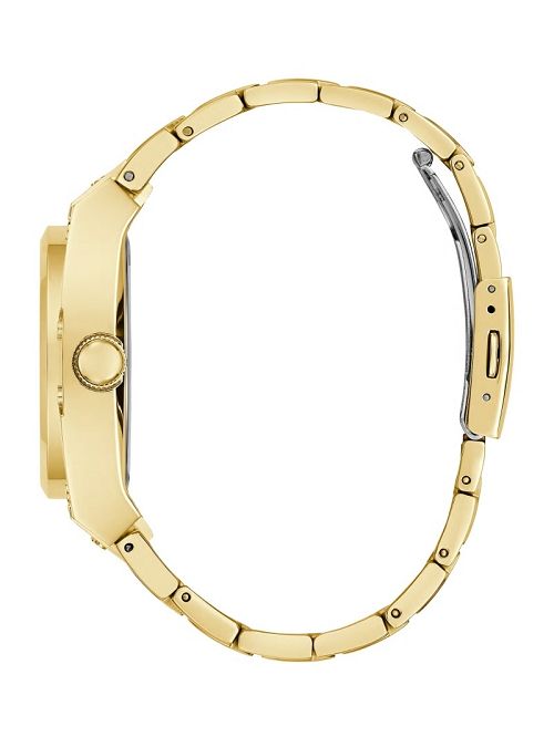 Guess Gold-Tone and Green Multifunction Watch Aurii | GUESS-SN31637
