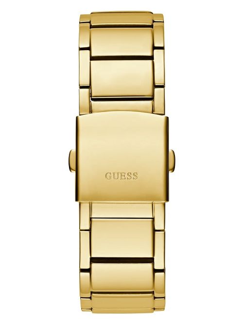 Guess Gold-Tone and Green Multifunction Watch Aurii | GUESS-SN31637