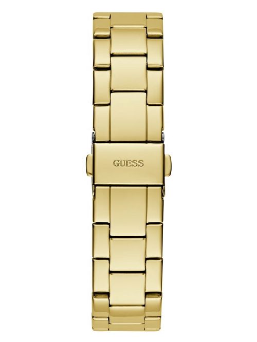 Guess Gold-Tone and Light Blue Multifunction Watch Aurii | GUESS-SN29975
