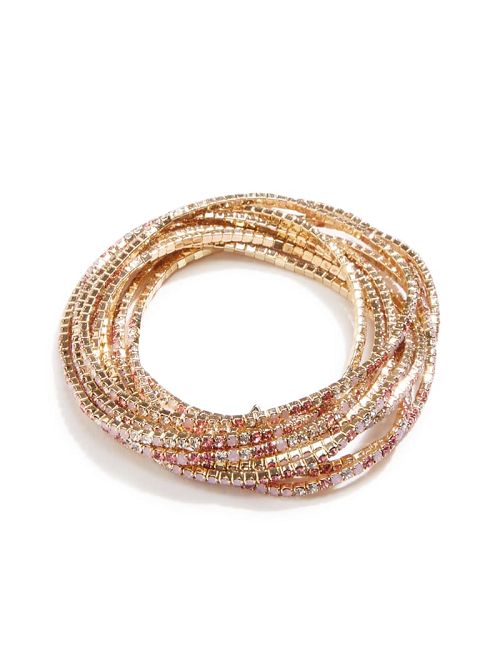 Guess Gold-Tone and Multicolored Bead Bracelet Set Multi | GUESS-SN30323