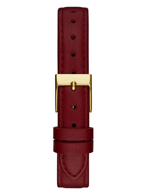 Guess Gold-Tone and Red Leather Analog Watch Rosii | GUESS-SN30016