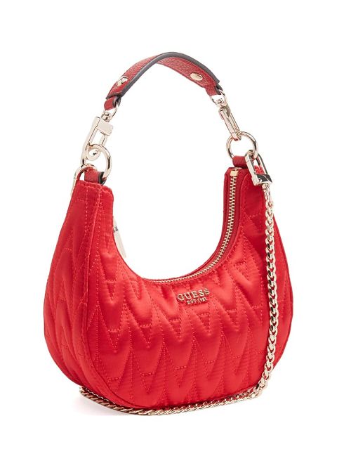 Guess Golden Rock Mini Crescent Hobo Bag Rosii | GUESS-SN28797