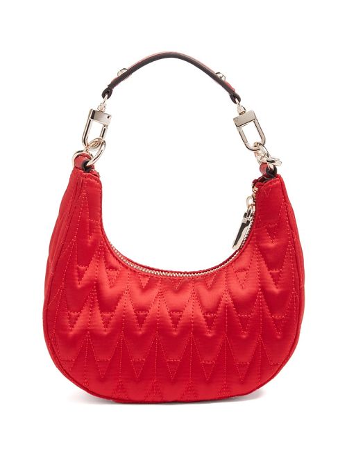 Guess Golden Rock Mini Crescent Hobo Bag Rosii | GUESS-SN28797