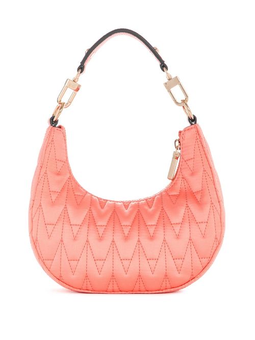 Guess Golden Rock Mini Crescent Hobo Bag Roz | GUESS-SN28849
