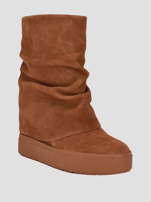Guess Guinna Hidden Wedge Ankle Boots Maro | GUESS-SN29957