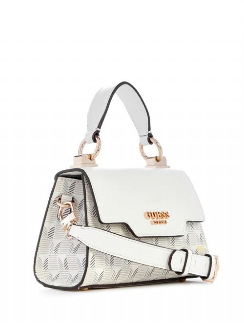 Guess Hallie Mini Fold-Over Flap Bag Albi | GUESS-SN28747