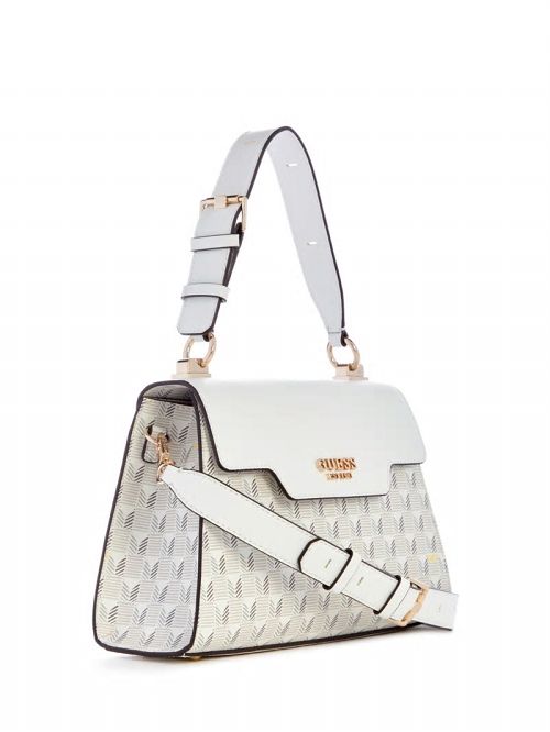 Guess Hallie Mini Fold-Over Flap Crossbody Albi | GUESS-SN28946