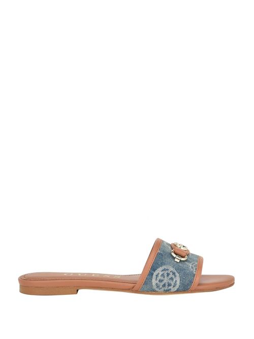 Guess Hammi G Buckle Denim Peony Sandals Albastri | GUESS-SN29592