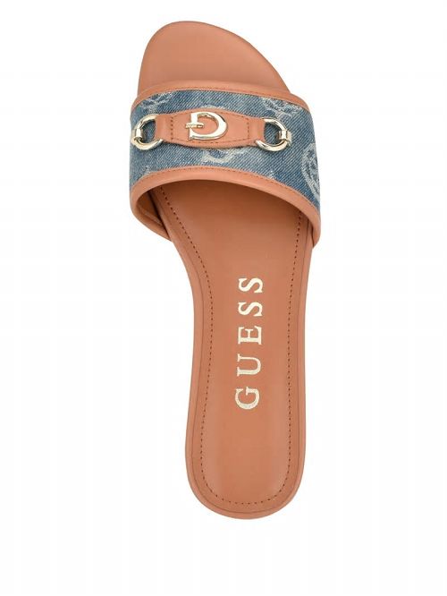Guess Hammi G Buckle Denim Peony Sandals Albastri | GUESS-SN29592
