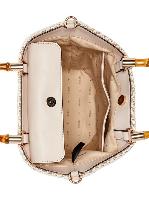 Guess Happyland Straw Tote Maro | GUESS-SN28959