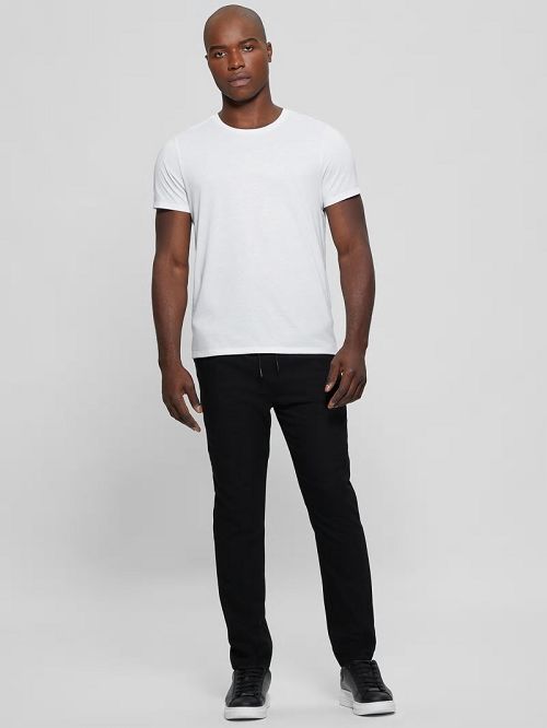 Guess Harper Woven Tapered Pant Negrii | GUESS-SN31427