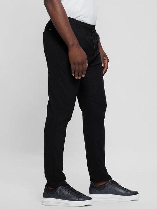 Guess Harper Woven Tapered Pant Negrii | GUESS-SN31427