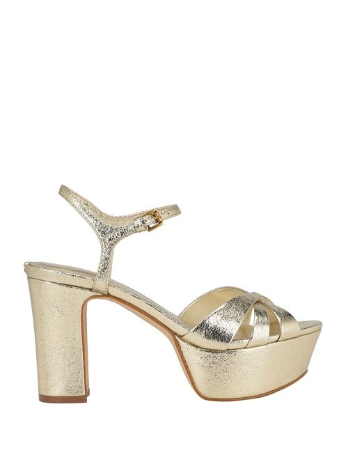 Guess Haylo Crisscross Platform Block Heels Aurii | GUESS-SN29811