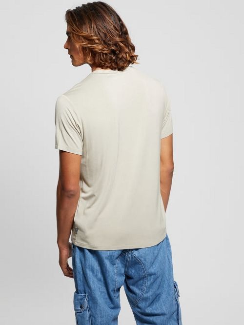 Guess Heavy Jersey V-Neck Tee Bej | GUESS-SN30516