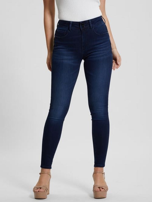 Guess High-Rise Shape Up Jeans Albastri | GUESS-SN26617