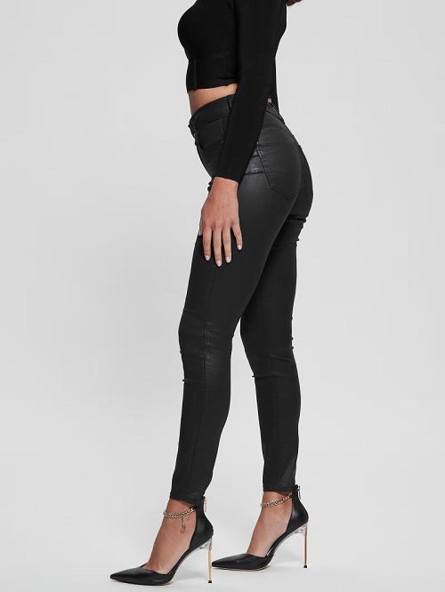 Guess High-Rise Shape Up Jeans Negrii | GUESS-SN26618