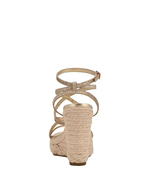 Guess Hirani Strappy Espadrille Wedges Aurii | GUESS-SN29635
