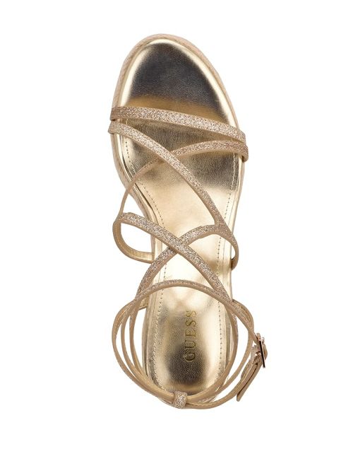 Guess Hirani Strappy Espadrille Wedges Aurii | GUESS-SN29635