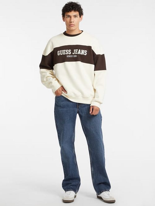 Guess Horizontal Stripe Crewneck Sweatshirt Albi | GUESS-SN30986