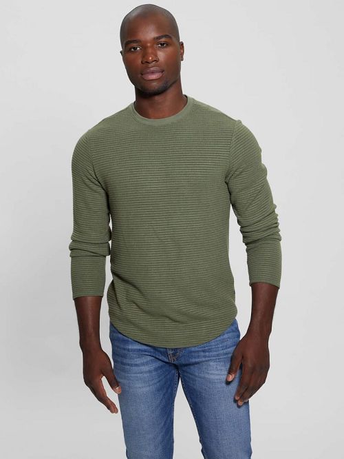 Guess Hudson Linear Texture Tee Verzi | GUESS-SN30688