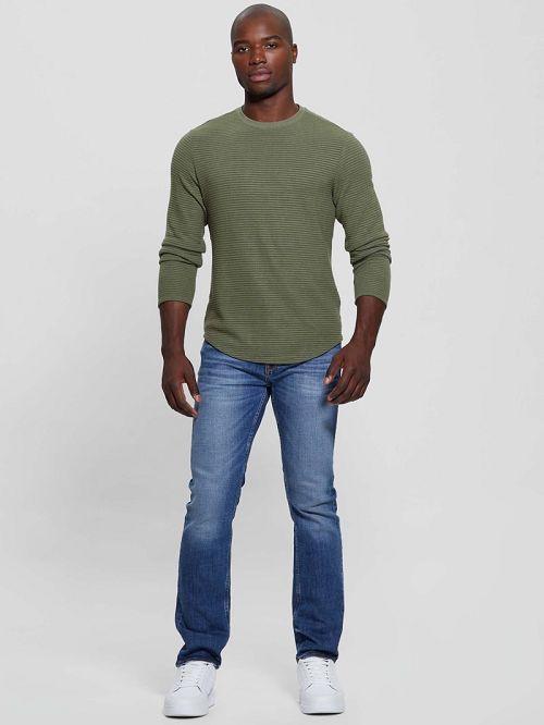 Guess Hudson Linear Texture Tee Verzi | GUESS-SN30688