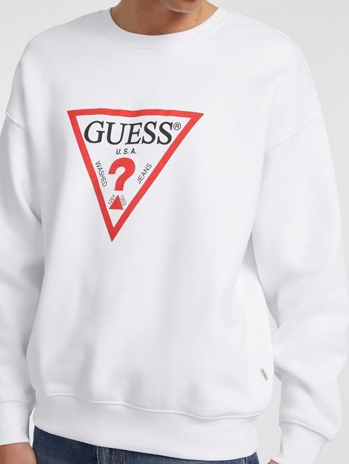 Guess Iconic Crewneck Sweatshirt Albi | GUESS-SN31534